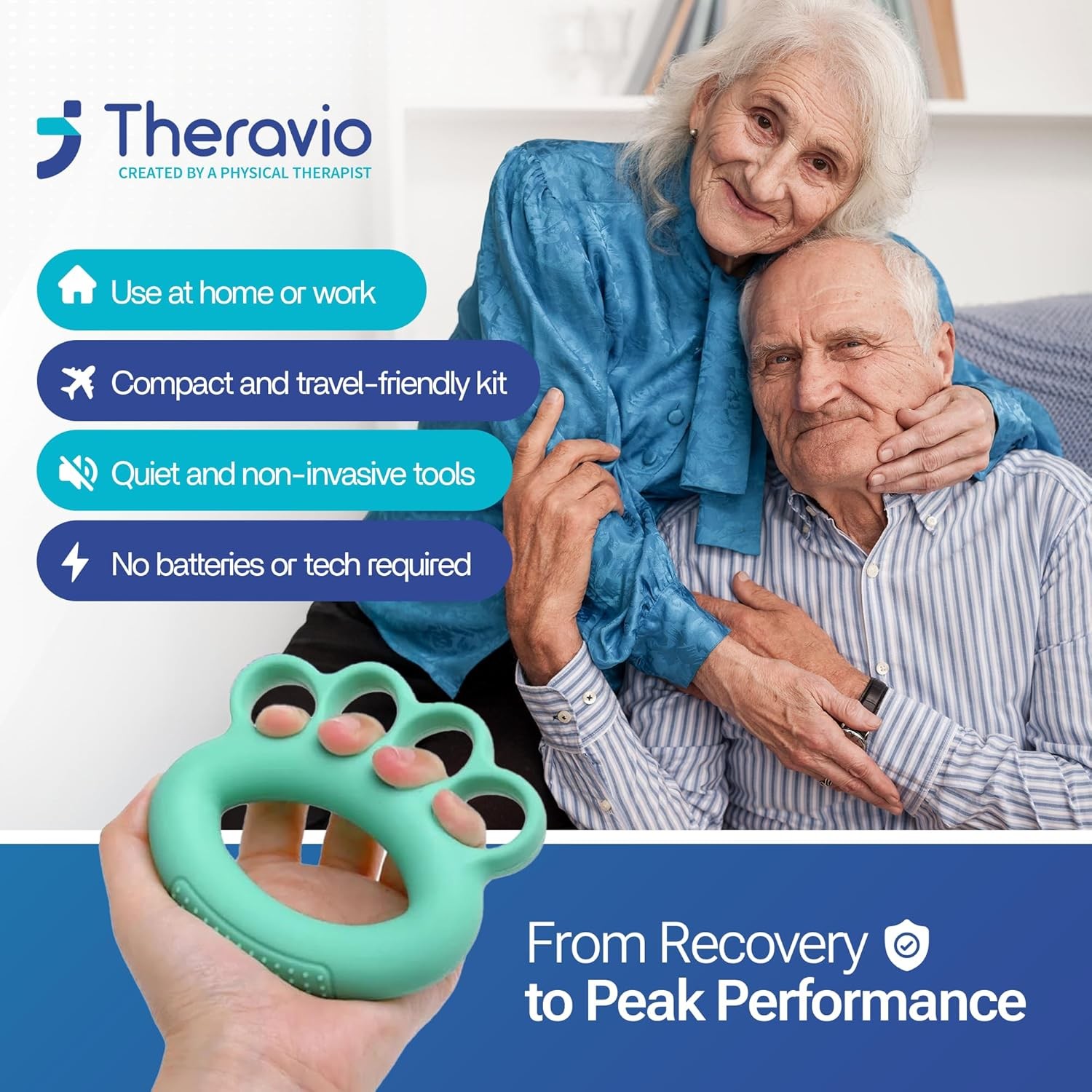 Hand Therapy Equipment for Rehabilitation and Recovery – Hand Therapy Kit with G