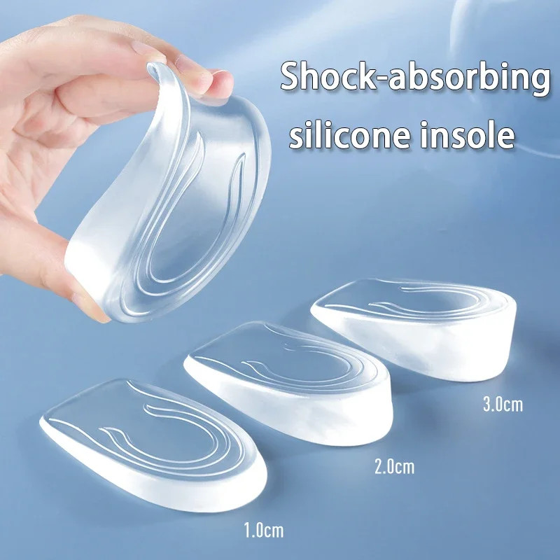2pcs/4pcs Men’s and Women’s Arch Support Height Increasing Insoles Invisible Ela