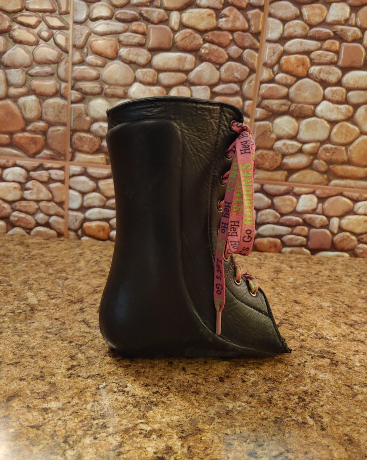 HTF Antique RETRO Leather Boot Foot ANKLE Brace Polio Steampunk CAST SUPPORT COS