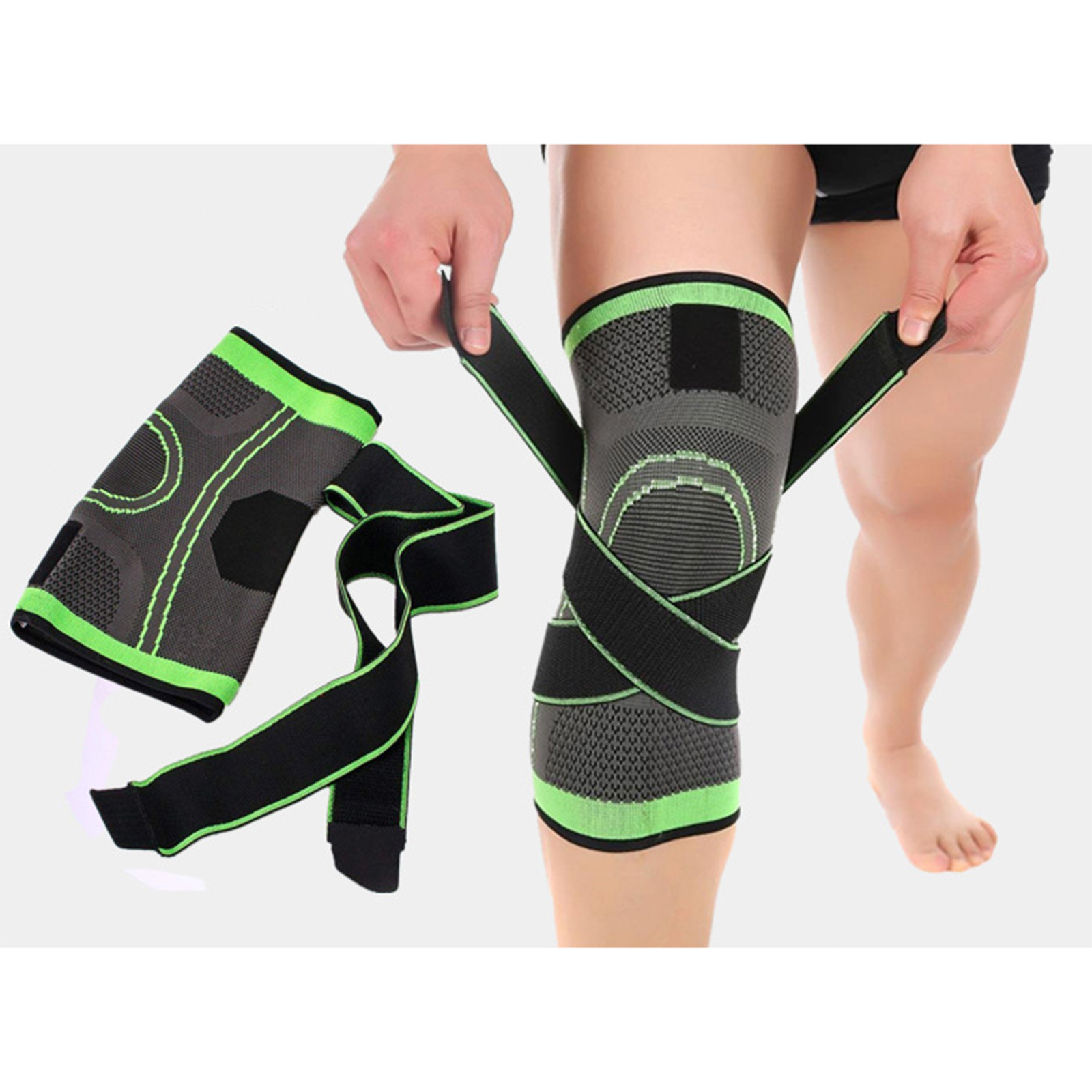 1PCS Adjustable Knee Support Knee C-ompression Sleeve Double S3M3