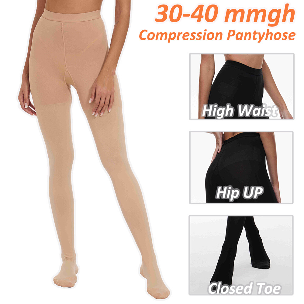 Men Women 30-40mmHg Compression Pantyhose Medical Stockings Varicose Veins Hose