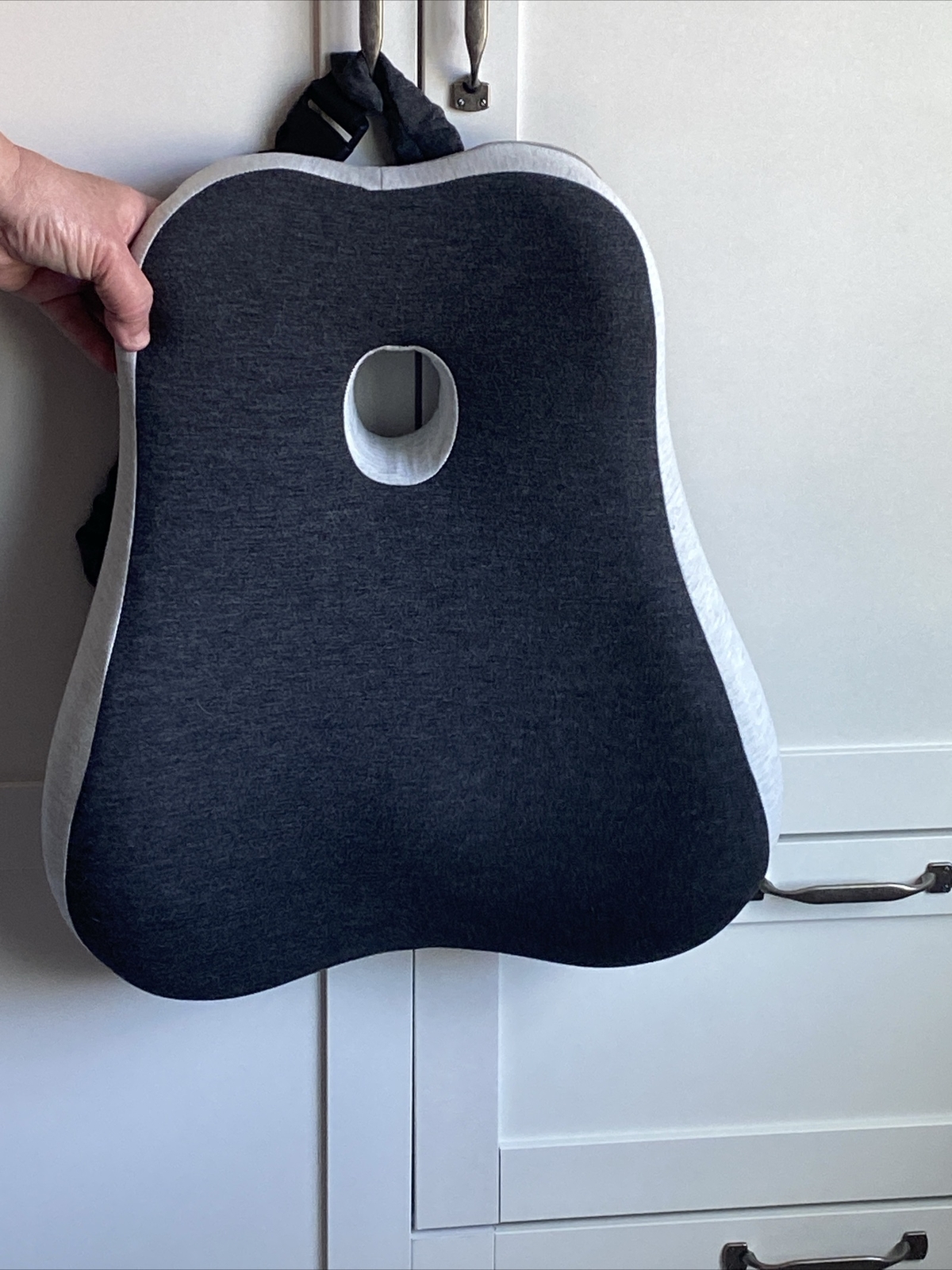 Max&Love Lumbar Support Pillow Improve Posture While Sitting Memory Foam and Erg