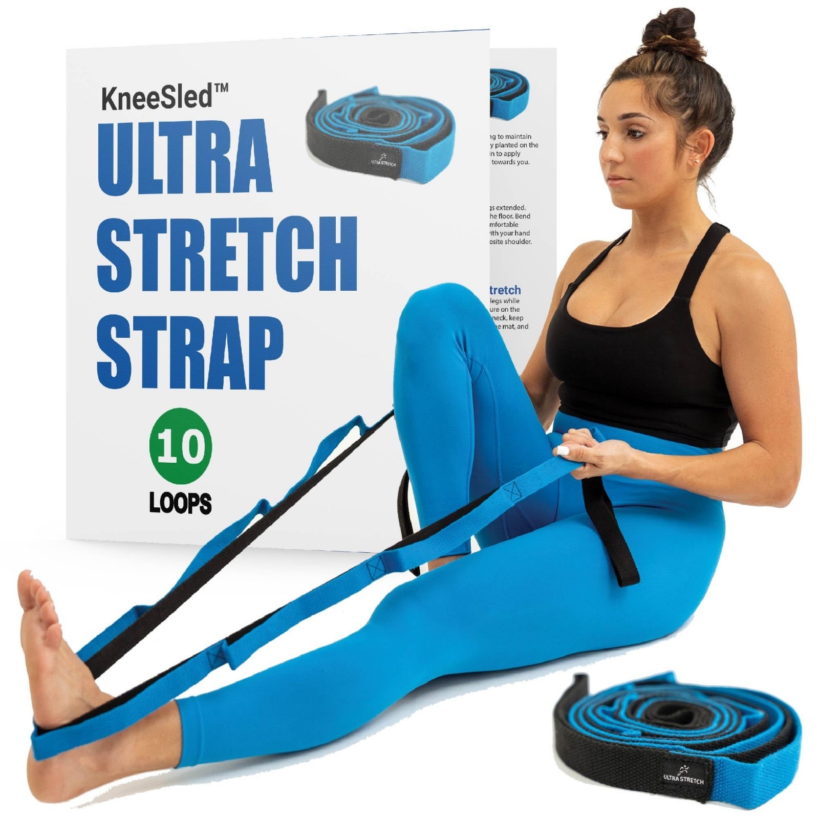 Ultra Stretch Therapy Strap for Physical Therapy & Flexibility Training