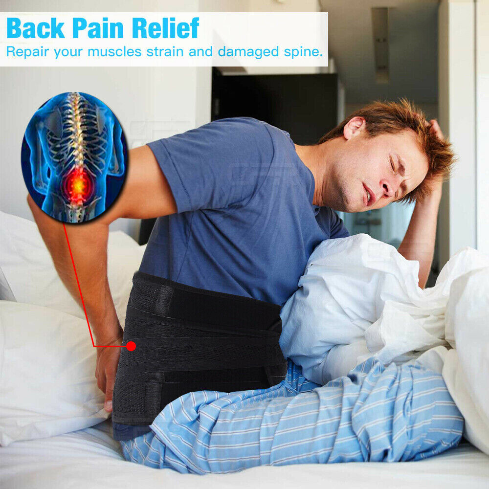 Adjustable Lumbar Support Lower Waist Back Belt Brace Pain Relief Unisex Shaper