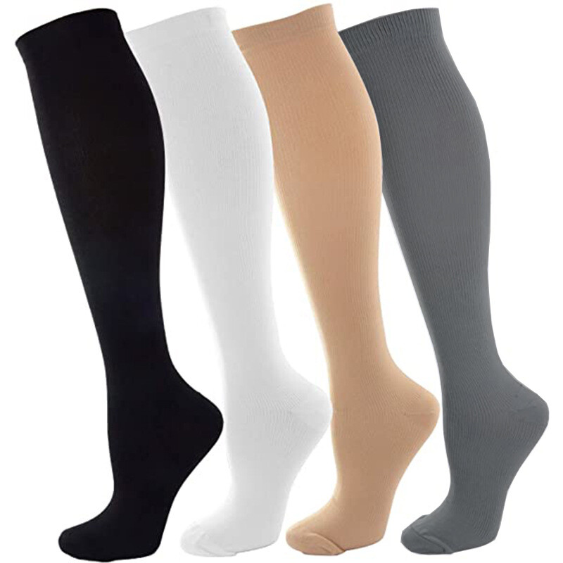 3x Compression Socks 15-20 mmHG Knee High Support Stockings Protective Gear