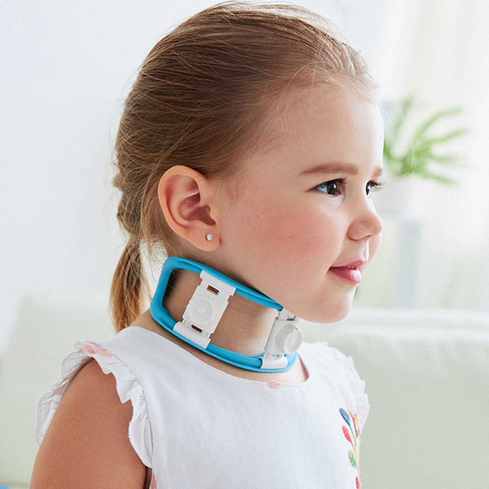 Child Neck Support Brace Universal Size Adjustable Orthosis for Recovery Correct