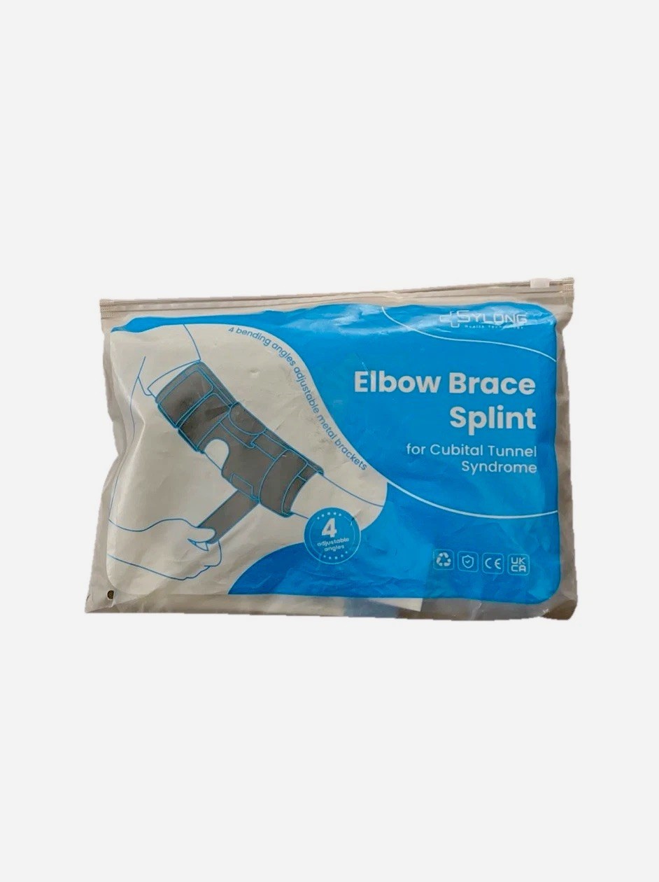 Elbow Brace for Cubital Tunnel Syndrome Pain, Adjustable Splint for Men & Women