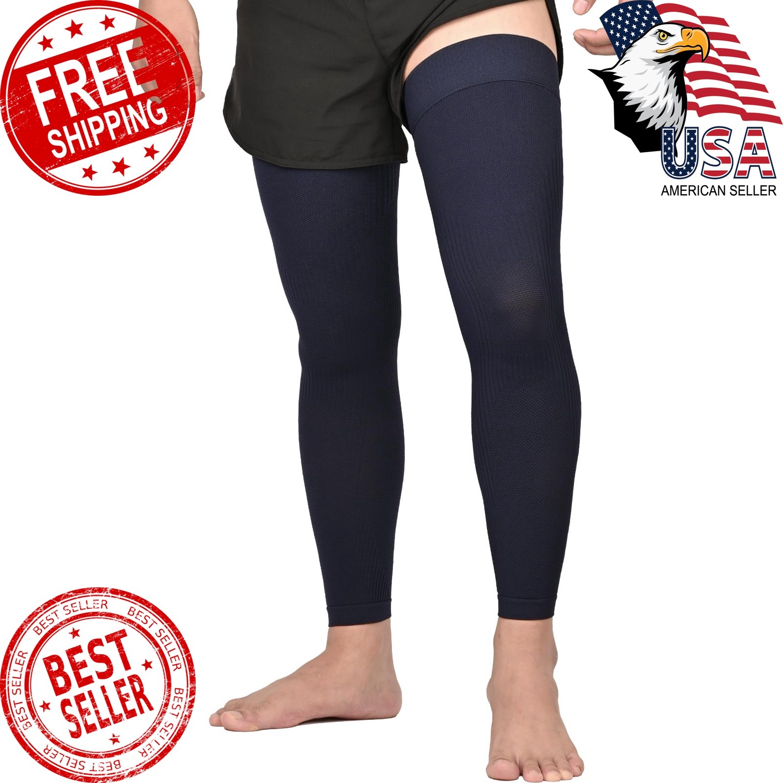 KEKING Full Leg Compression Sleeves, 20-30mmHg Graduated, Unisex, Running | T…