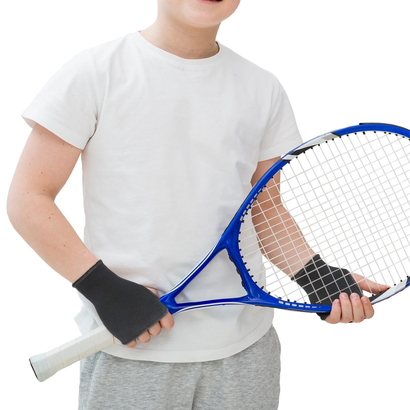 Luwint Kids Hand Wrap – Knitted Palm Sleeve Wrist Brace small, Support