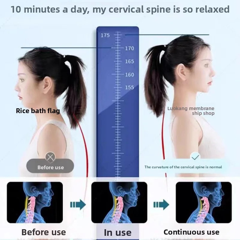 CShaped Pillow Cervical Massage Pillow Neck Correction Traction Support Massage