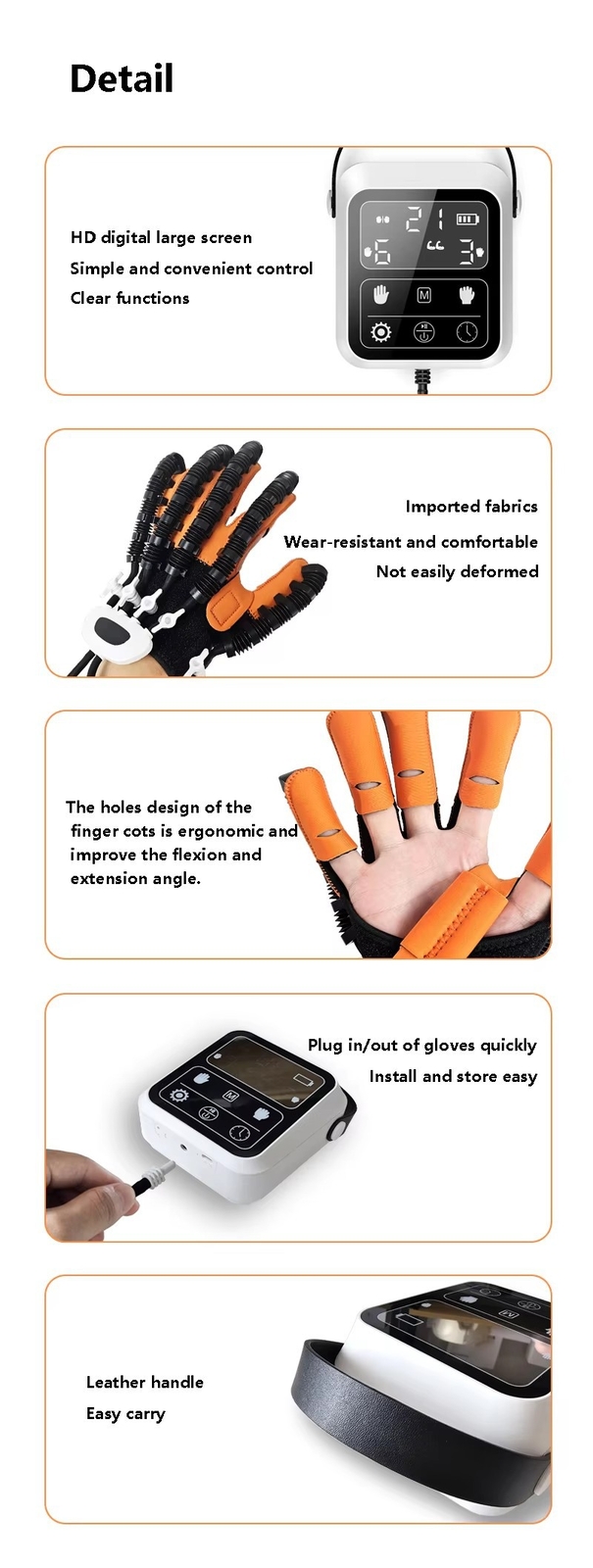 Hand Function Training Rehabilitation Robot Gloves Recovery Stroke Hemiplegia AU