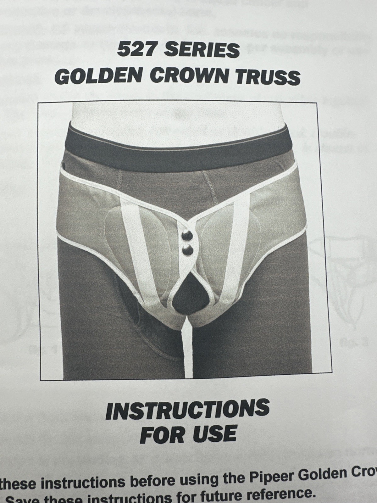 NEW Pipeer Golden Crown Truss Hip Measure (46″ – 49″) Right XL Gray #5270XL NIB