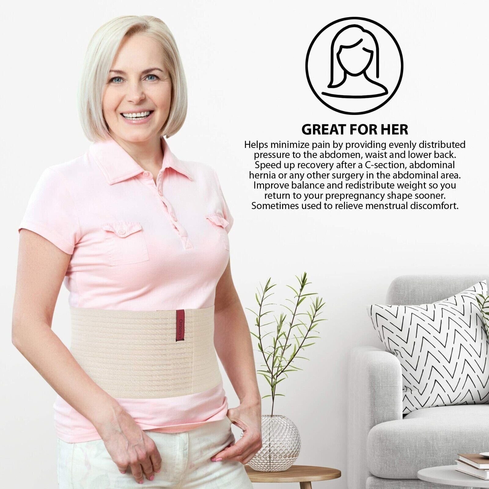 6.25″ Abdominal Binder / Postpartum Post-operative Post-surgery Wrap
