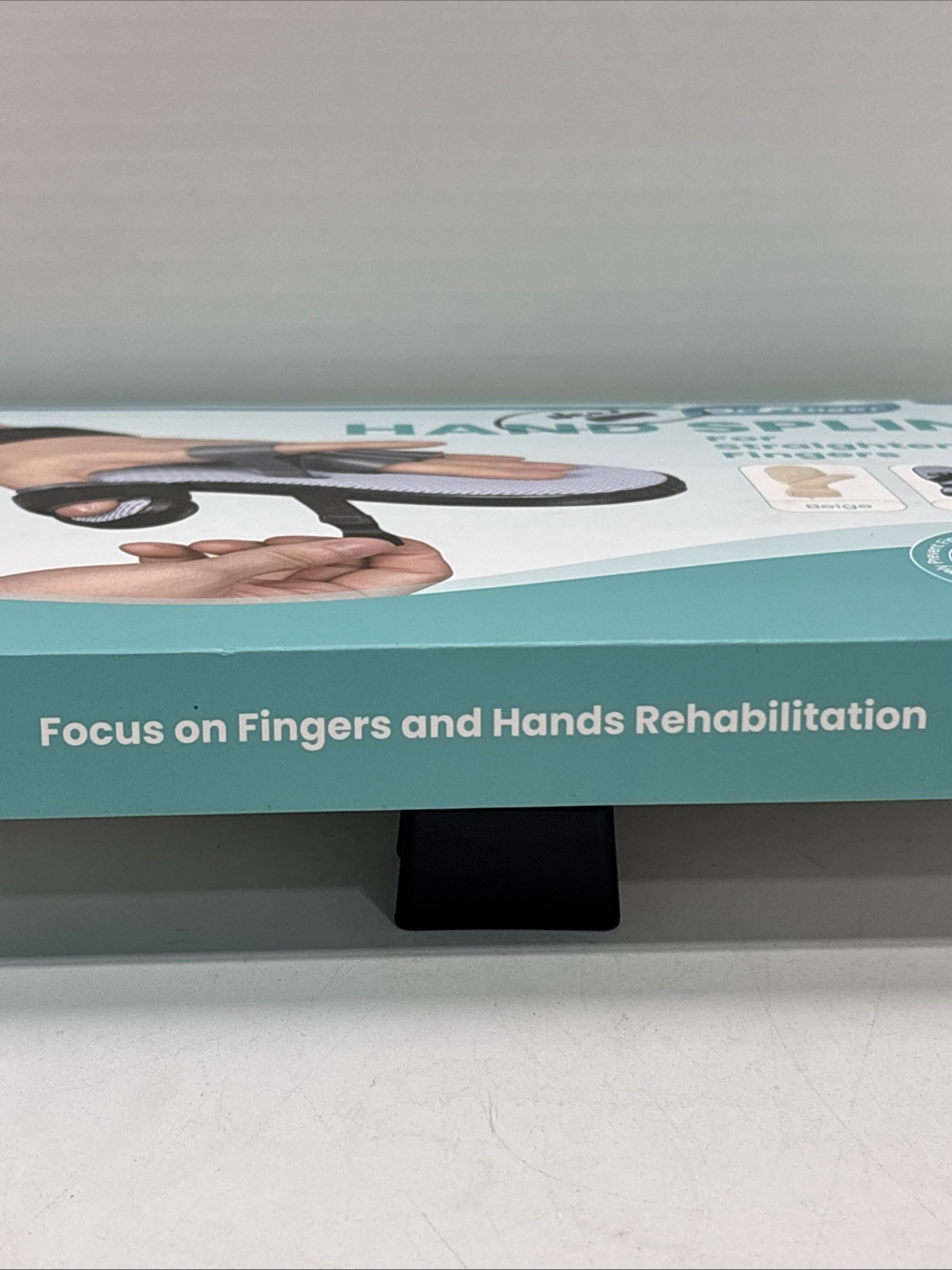 DrFinger Left Hand Splint for Straightening Fingers W/5 Finger Fixation BlackNew