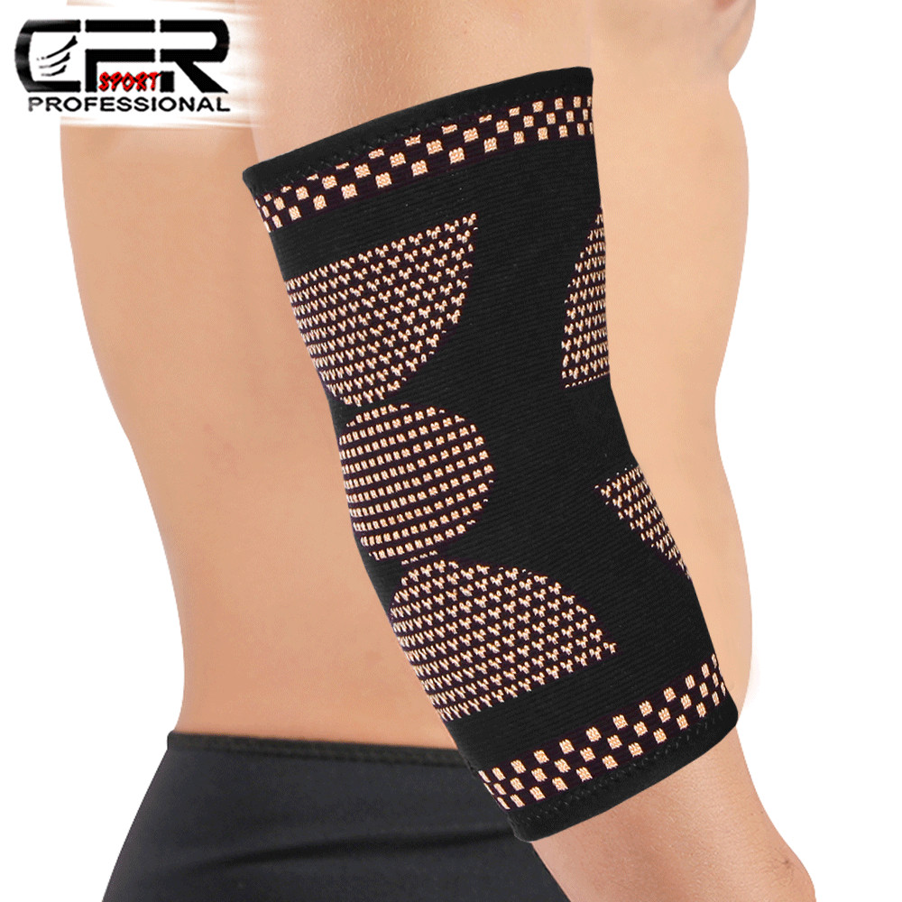 Copper Tennis Elbow Brace Support Compression Sleeve Arthritis Arm Joint Pain