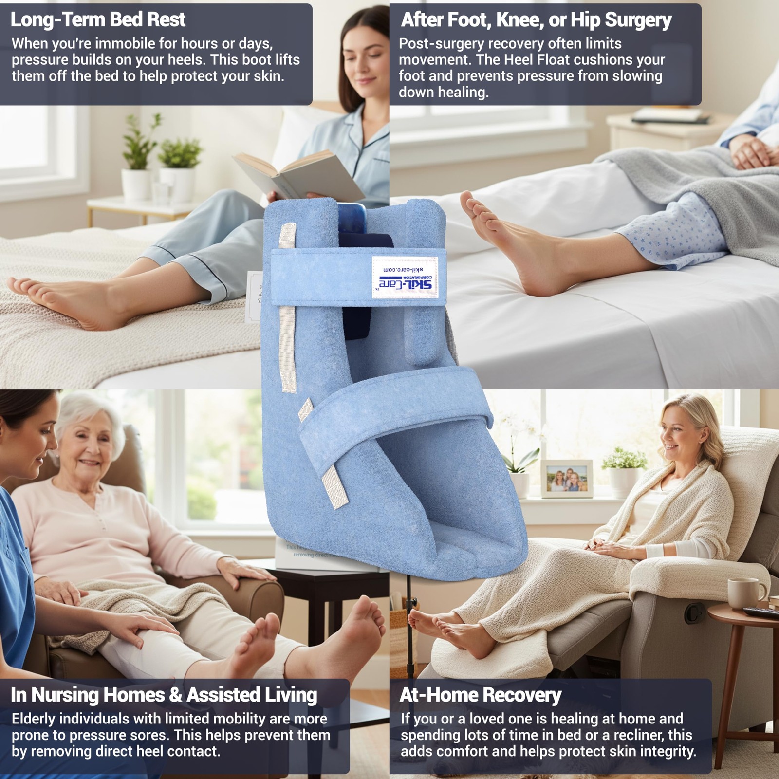 Skil Care Orthopedic Heel Float Boot with Cooling Gel for Ulcer Prevention