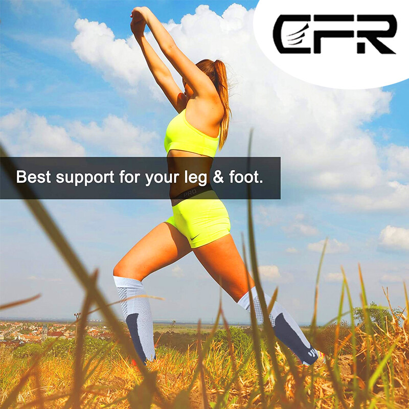 Compression Socks Knee High Running Sport Long Stcokings Ankle Pairs 30-40 mmhg