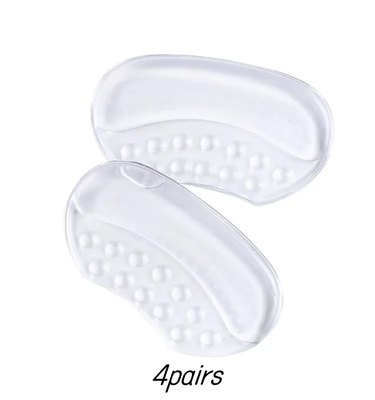 1Pair Heels Grips Silicone Heel Stickers for Women Men Anti Slip Heel Cushions N