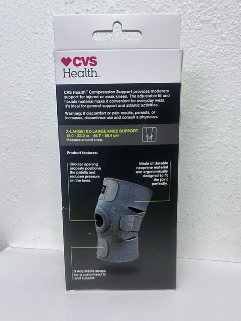 CVS Health Compression Knee Support Breathable Material Size XL/XXL