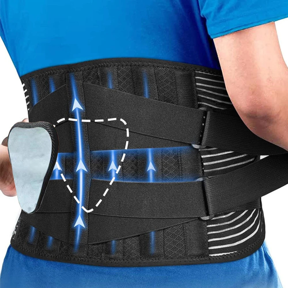 Double Pull Back Lumbar Support Belt Waist Orthopedic Corset Men Women Spine Dec