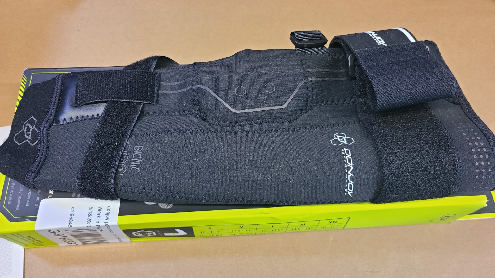 DonJoy Performance Bionic Elbow Brace II Size Small SM New Open Box DP181EB01