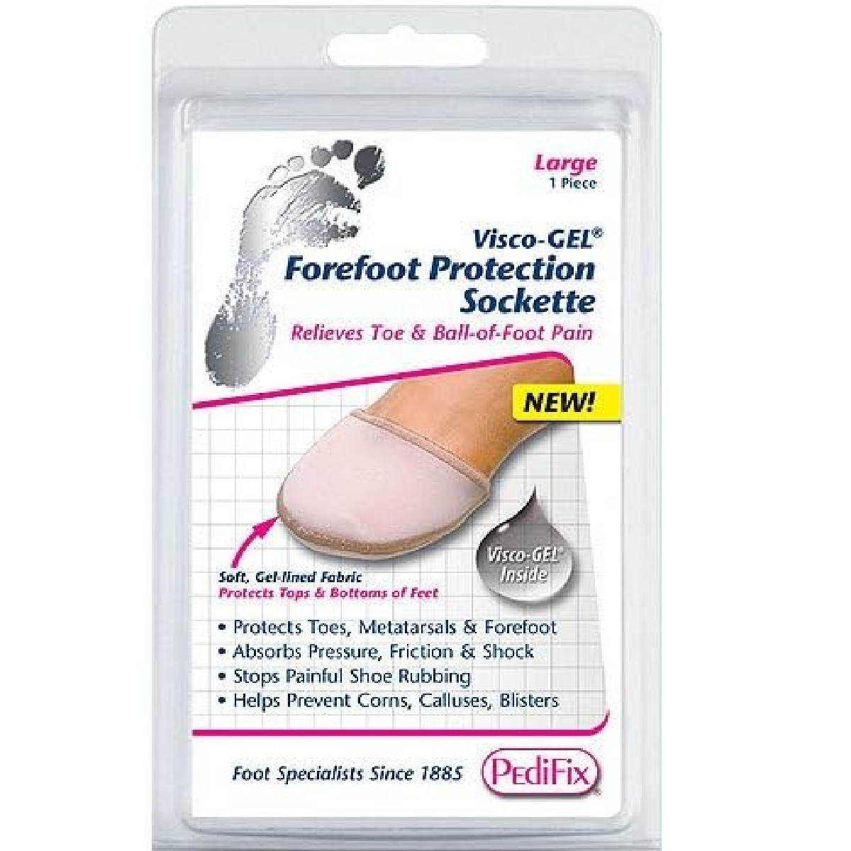 PediFix Visco-GEL Forefoot Protection Sockette (#PFP1342)