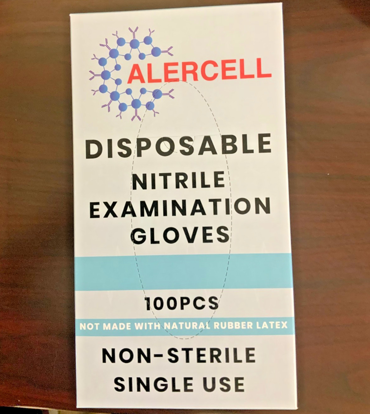 DISPOSABLE NITRILE GLOVES (SIZE M)