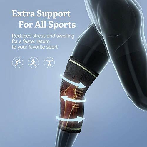 Knee Brace Compression Sleeves Support for Sports Running Knee Brace 1Pair