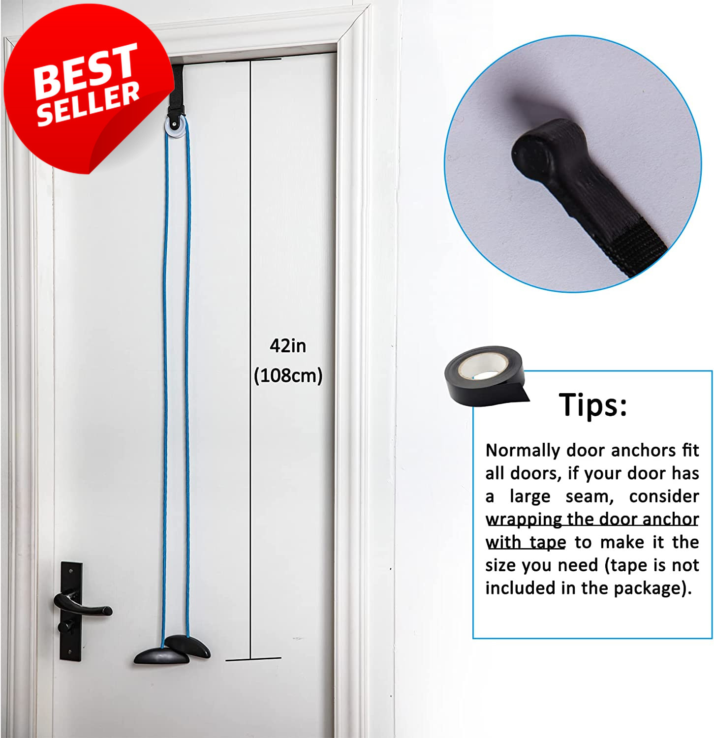 Over Door Shoulder Pulley System for Physical Therapy & Surgery Recovery – US
