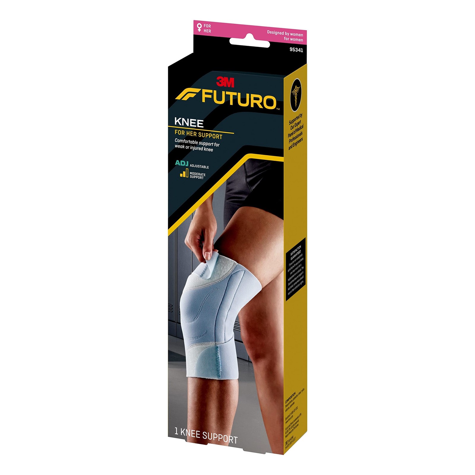 – 95341EN For Her Knee Support, One Size Gray