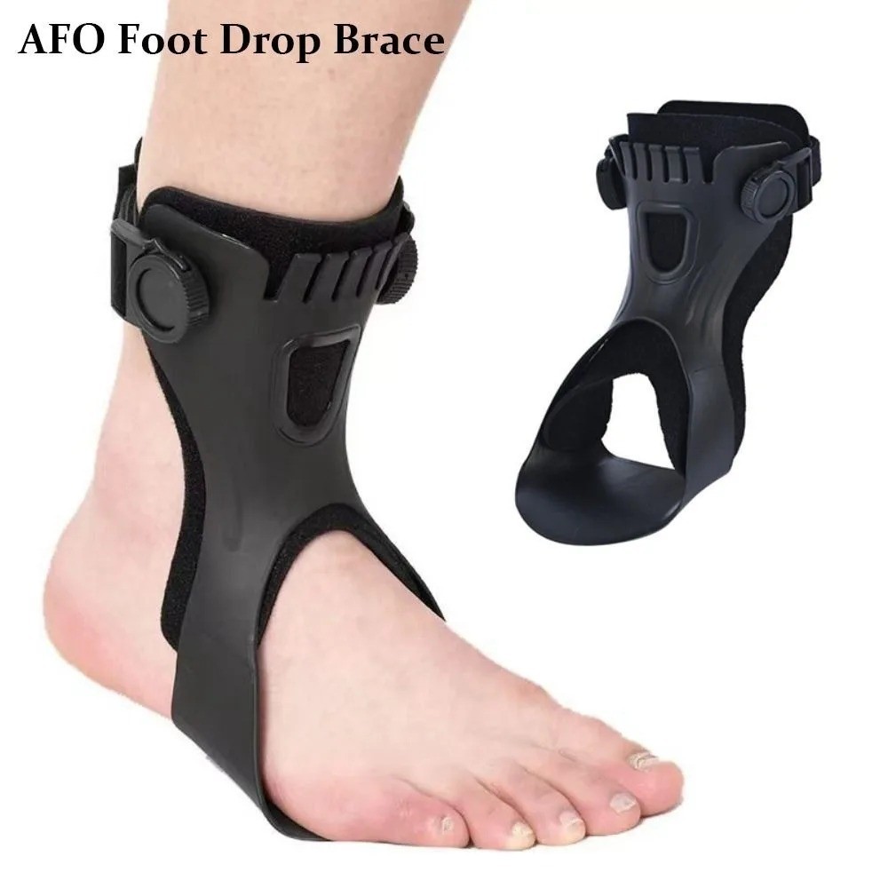 Drop Foot Brace AFO Leaf Spring Splint Ankle Foot Orthosis Support For Stroke
