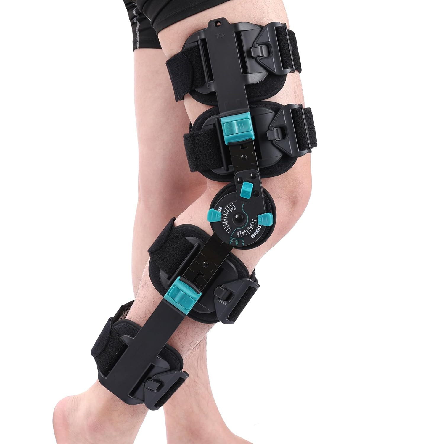 Adjustable Hinged ROM Knee Brace for Post Op Support & Injury Recovery