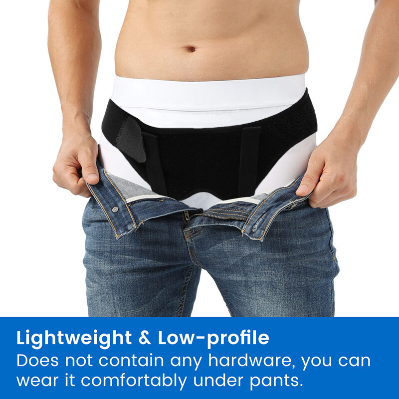 Adult Inguinal Hernia Support Belt Double Groin Truss Brace Pain Relief & Pads