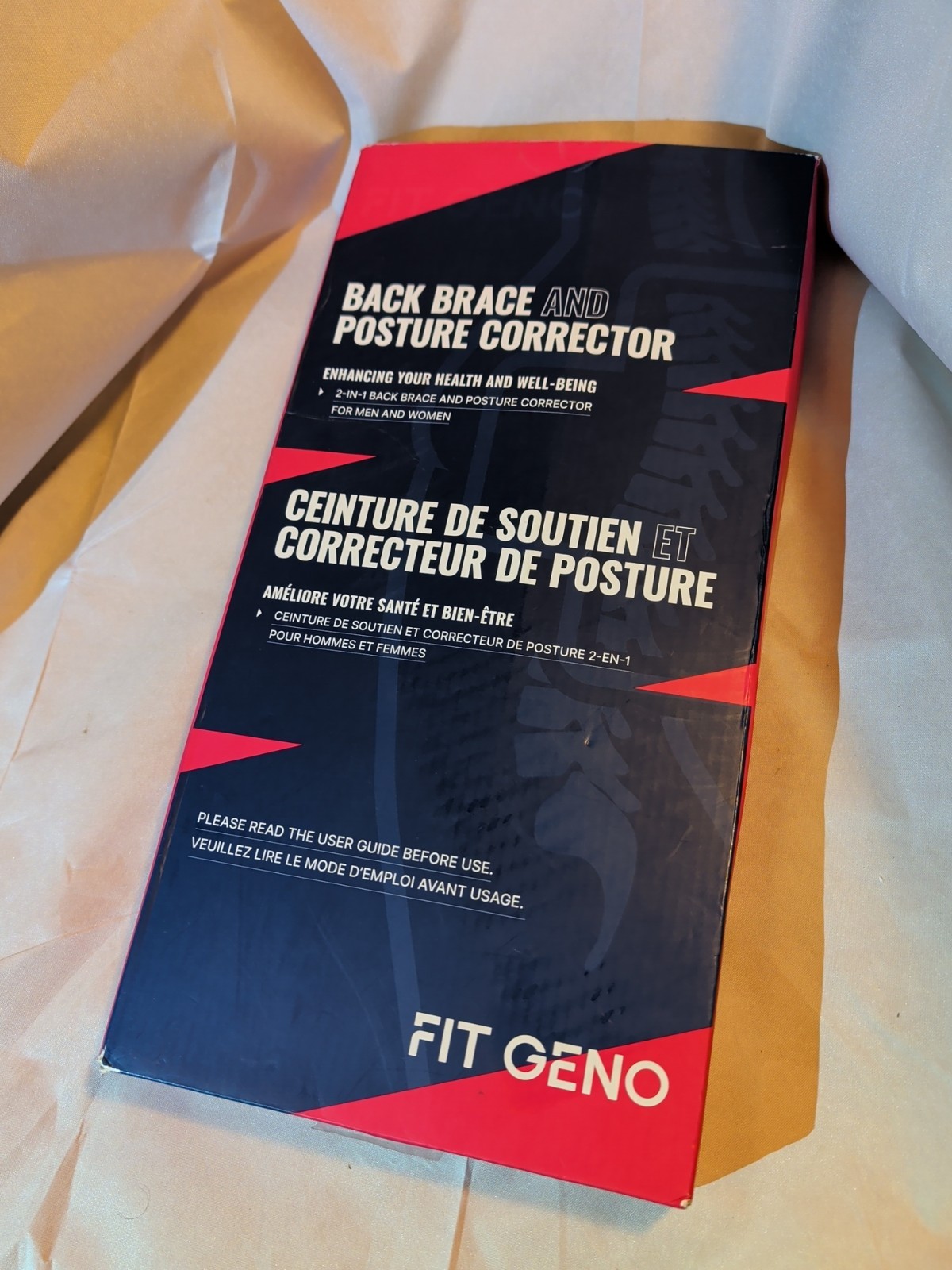 Fit Geno Back Brace Posture Corrector for Men & Women: Shoulder Straightener…