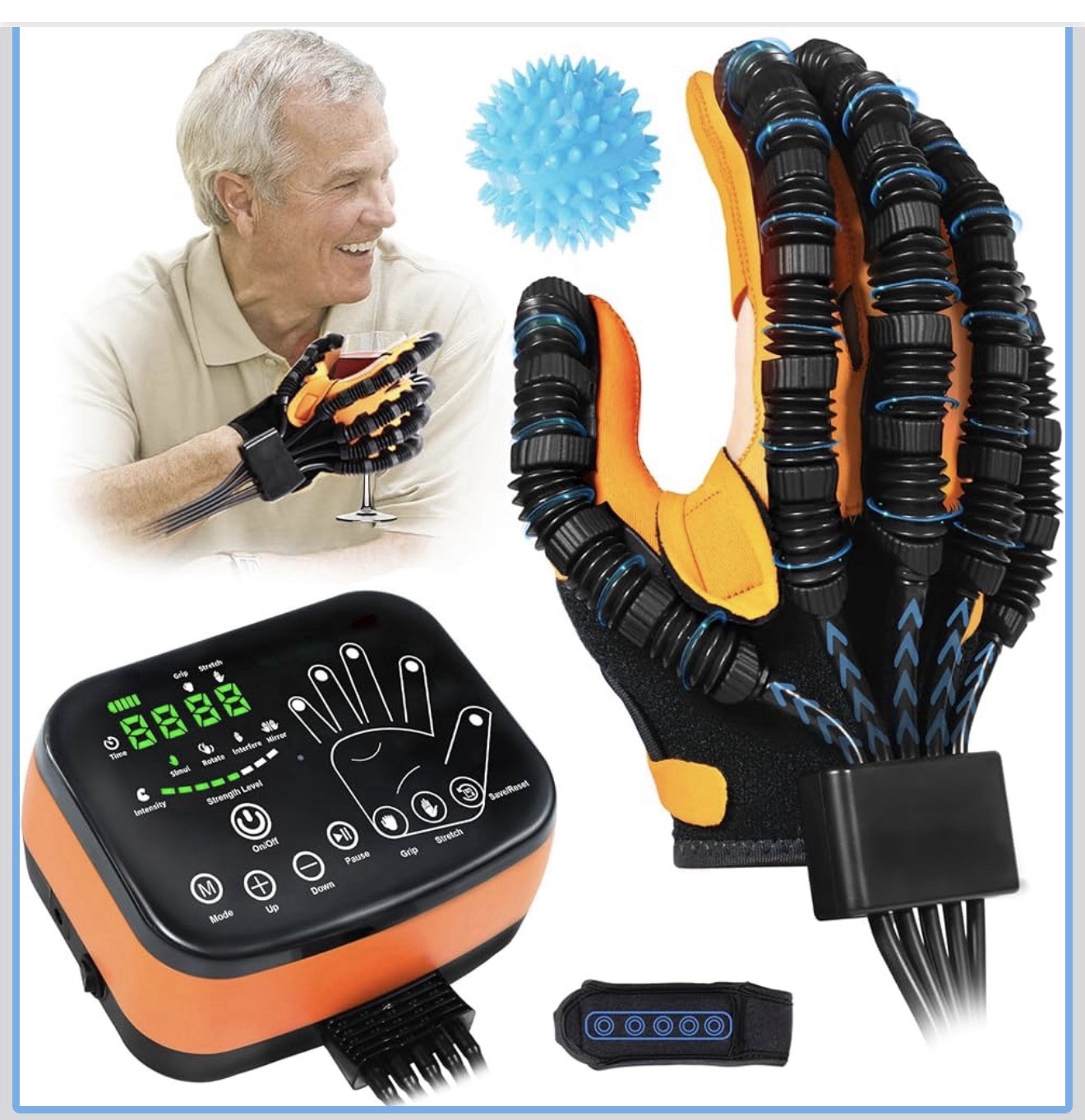 8th Generation Rehabilitation Robot Gloves For Stroke Right Hand Sz XL With Box