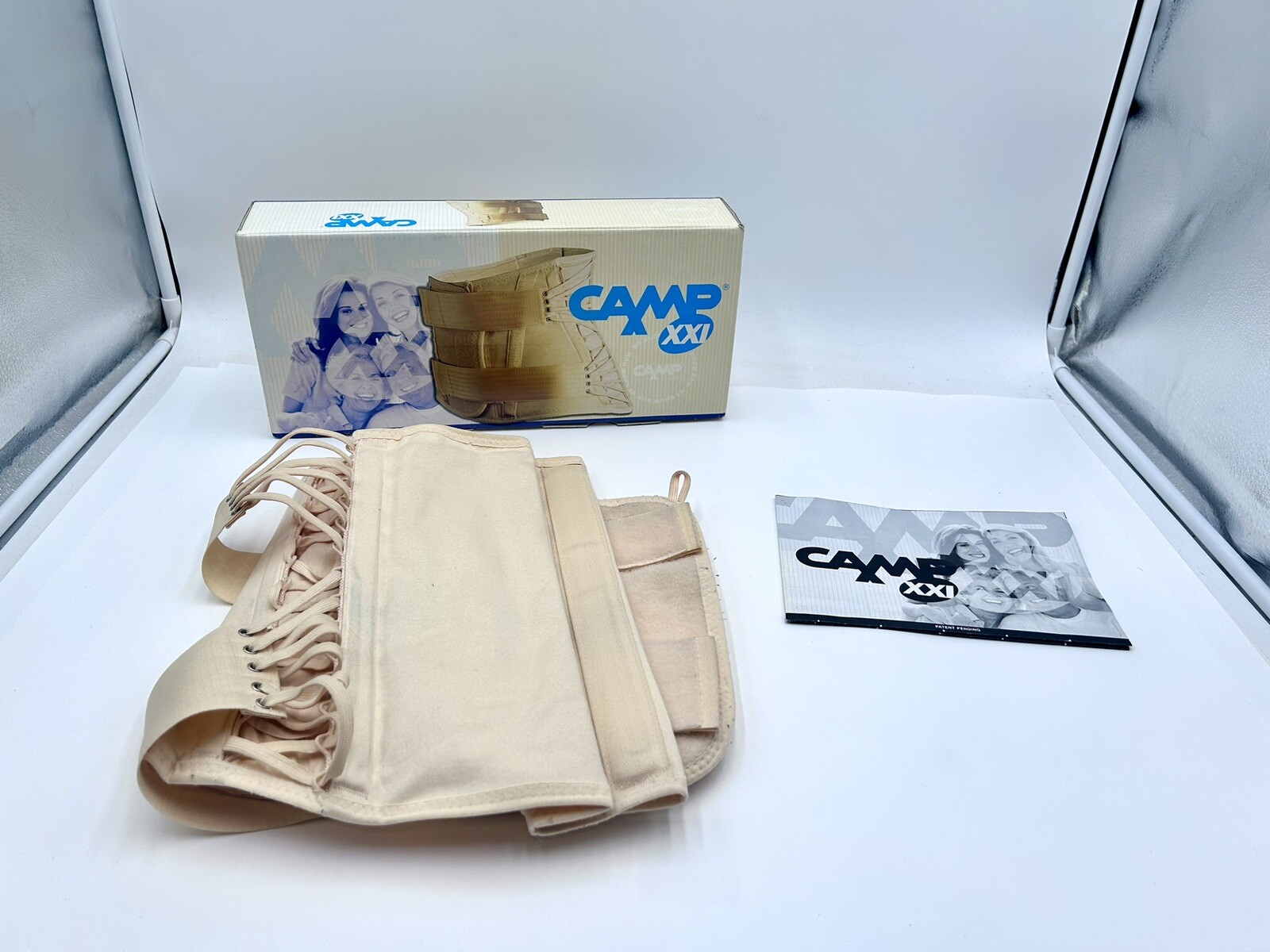 Camp XXI Lumbosacral Support 433 Corset Girdle XXL Back Pain Adjustable W Box
