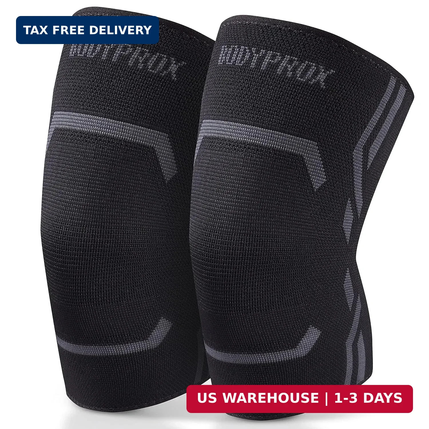Knee Compression Sleeve for Men and Women (2 Pack), Knee Support Brace