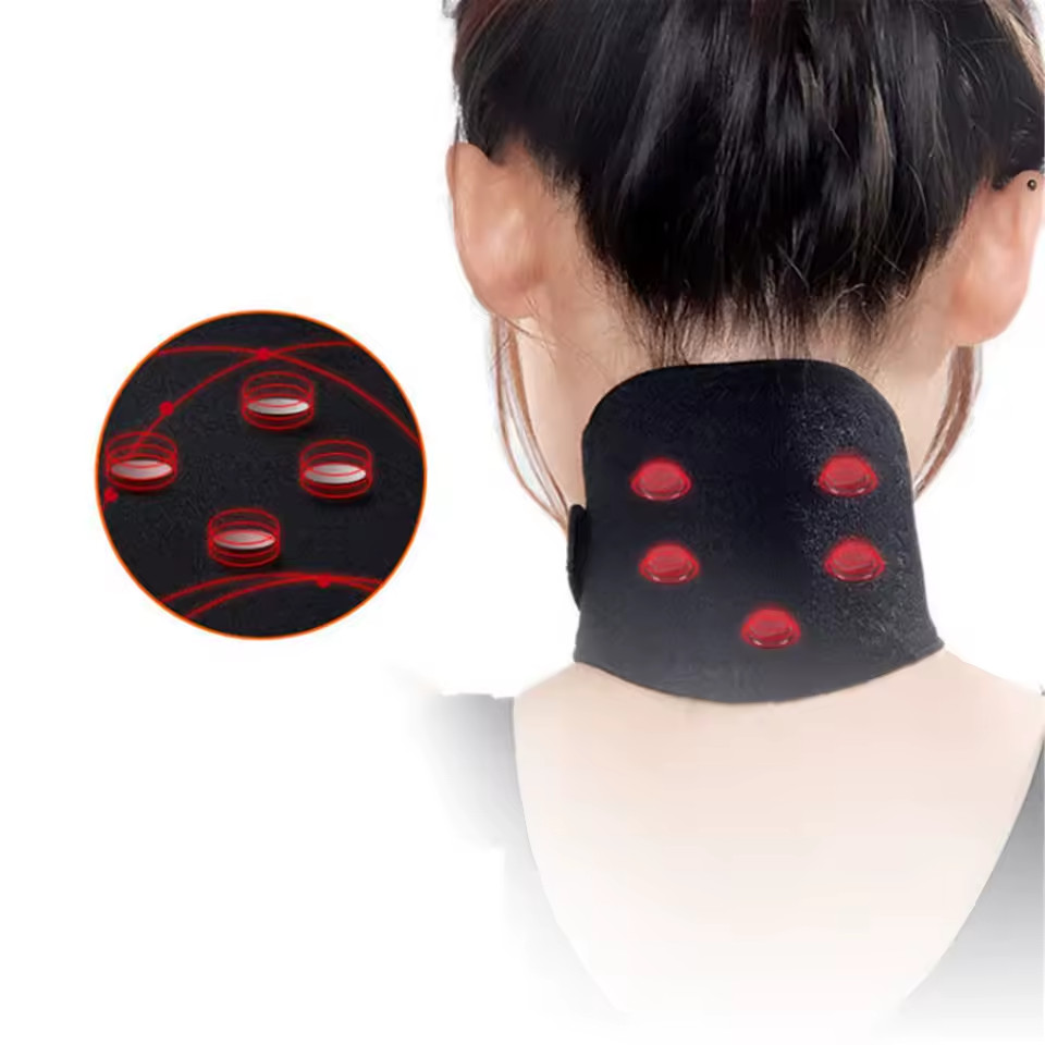 Self Heating Neck Support Belt Tourmaline Magnetic Neck Protector Wrap