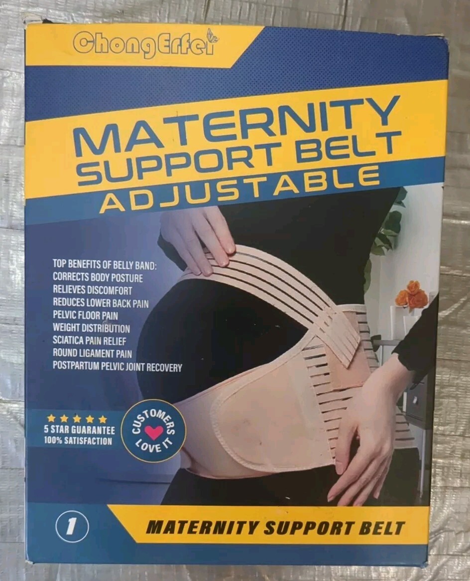 CHONG ERFEI LARGE Maternity Support Belt Black New