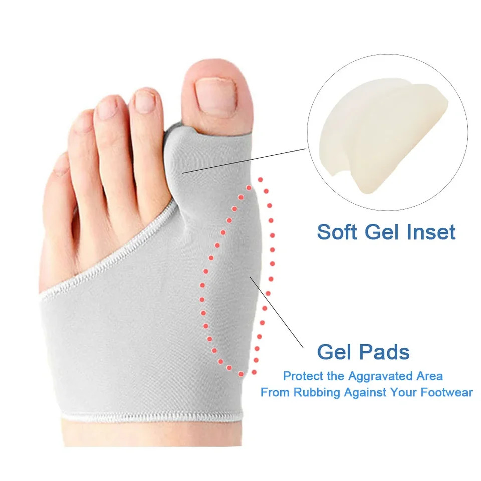 2 Pcs Toe Separator Bunion Corrector Hallux Bone Straightener Pedicure Tools