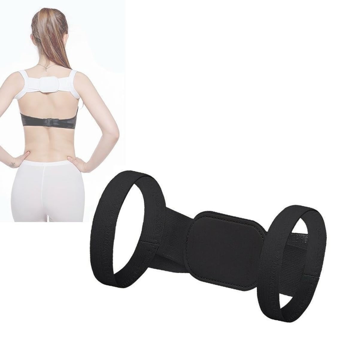 Posture Corrector Back Support – Adjustable Belt for Sitting & Standing