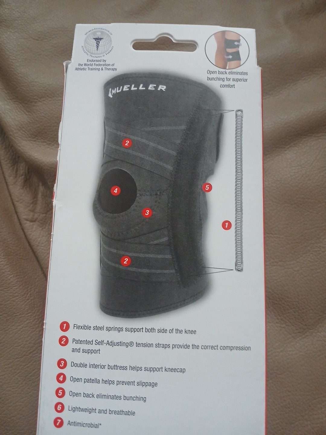 Mueller Sports Medicine Self Adjusting Stabilizer Knee Brace One Size Fits Most
