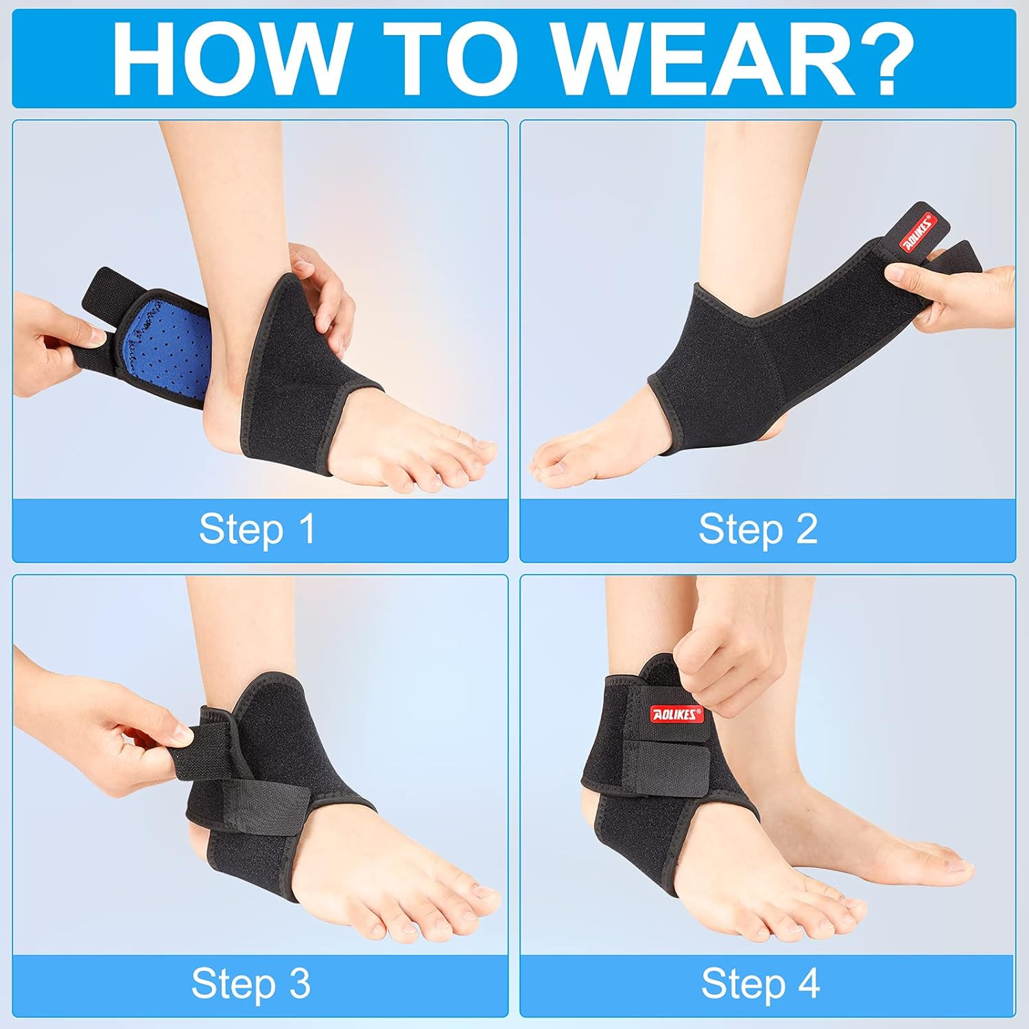 Kids Ankle Brace Supports Breathable Neoprene Ankle Stabilizer Adjustable Child