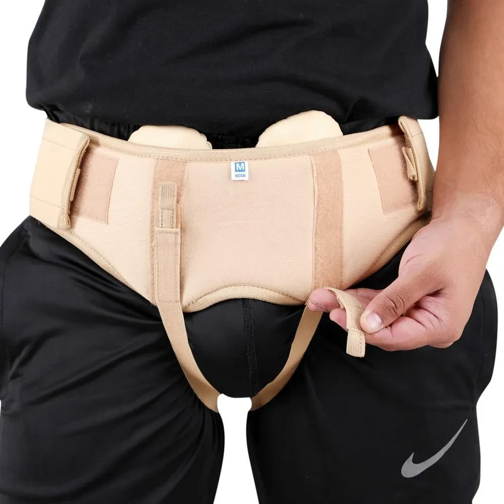Abdominal Double Hernia Care Brace – Fully Adjustable Post-Surgery Groin Support