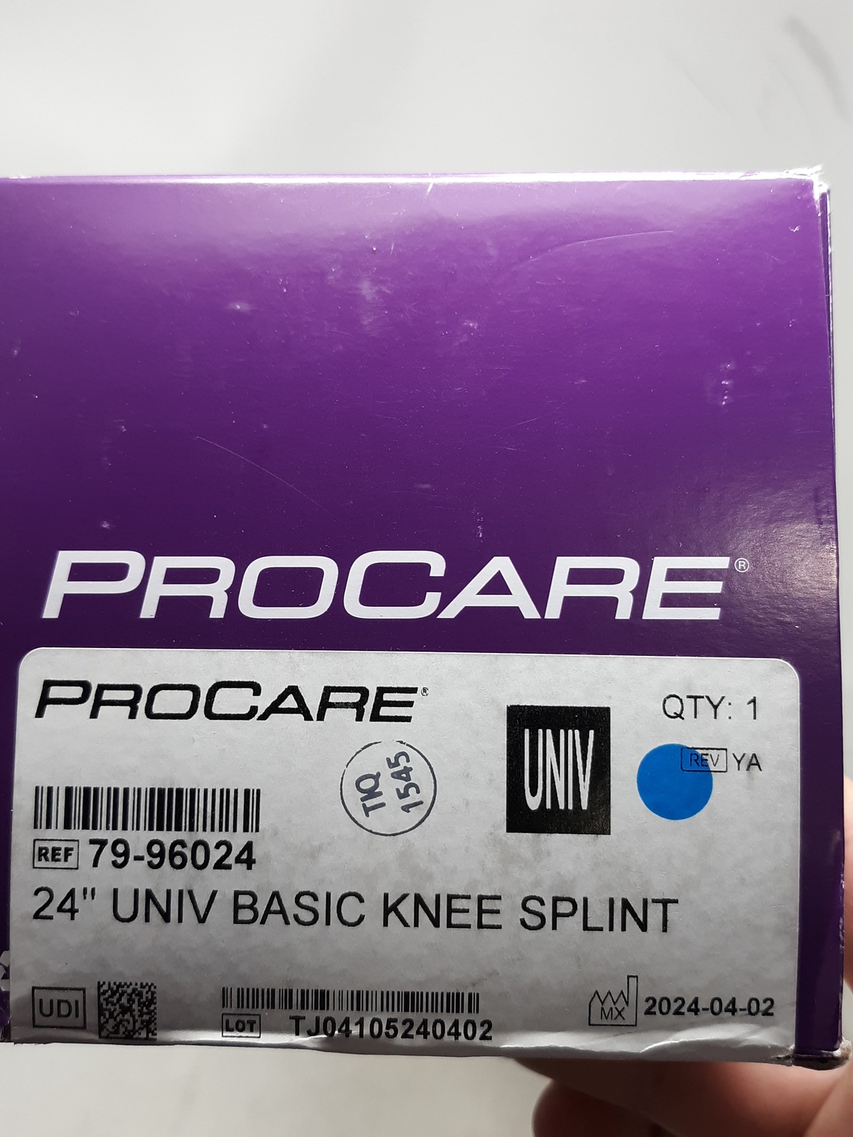 ProCare 24″ Universal Basic Knee Splint Immobilizer Brace REF 79-96024 New