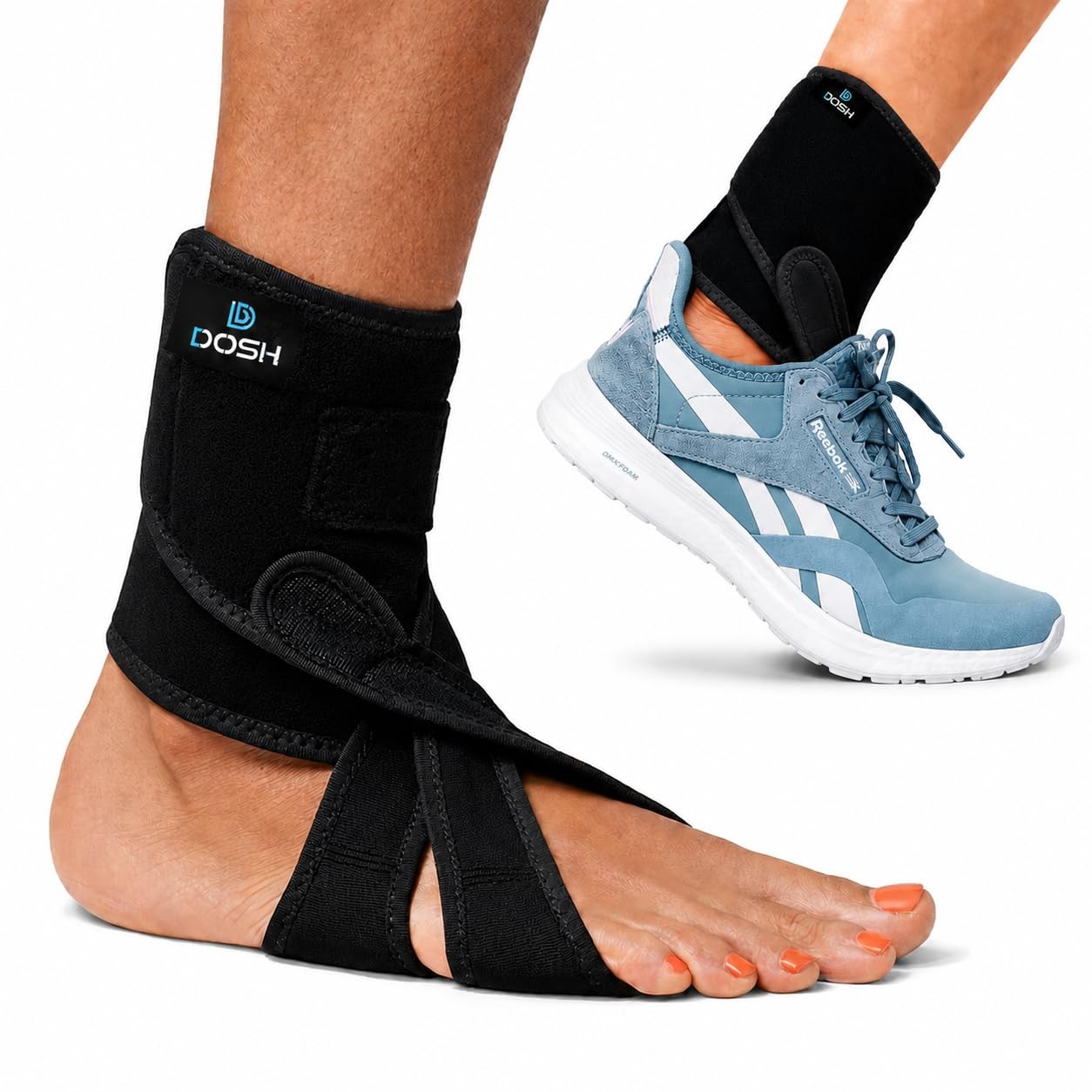 Dosh AFO Foot Drop Brace Drop Foot Brace for Walking AFO Unisex Right One…