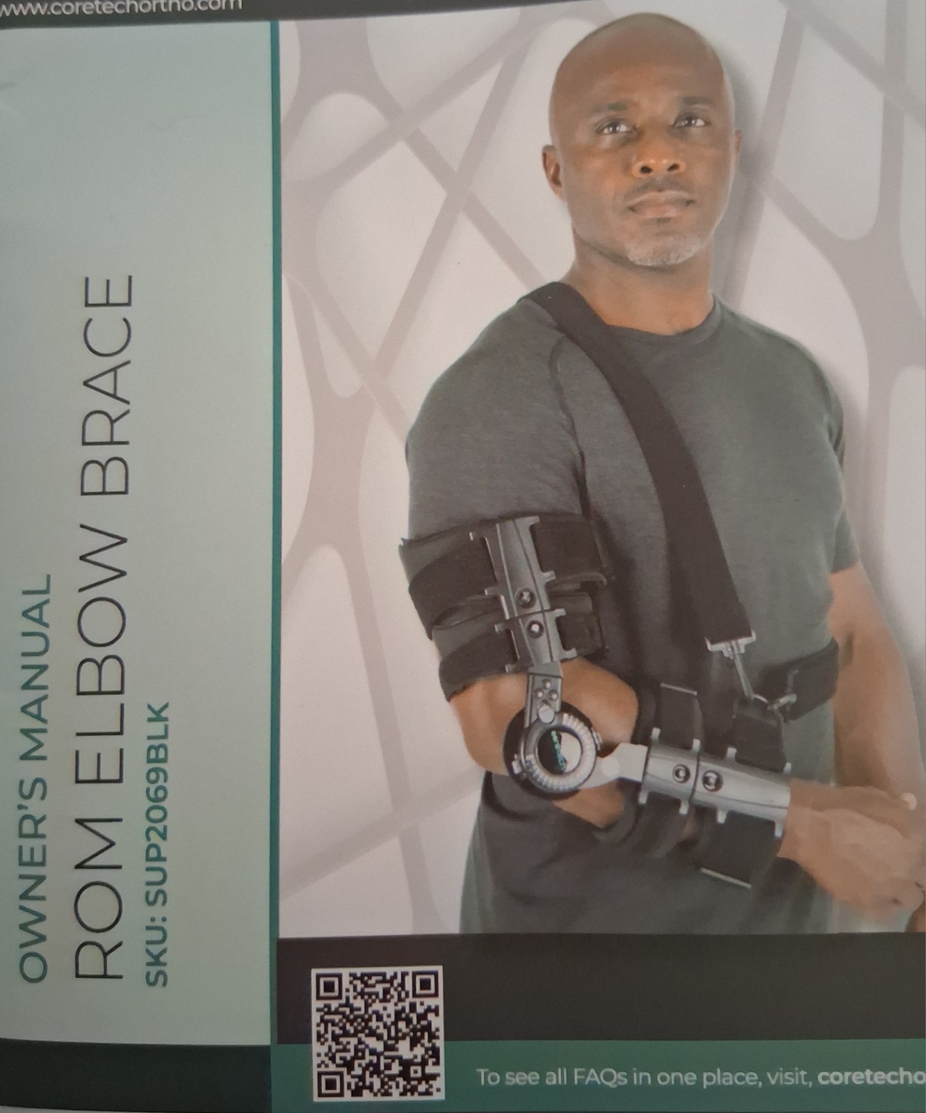 CoreTech Adjustable Hinged Elbow Brace – LEFT – ROM Brace, Stabilizer Splint NEW