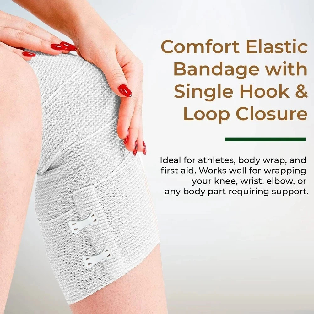 Elastic Bandage Wrap 450cm Stretch Compression Sports Ankle Calf Foot Support