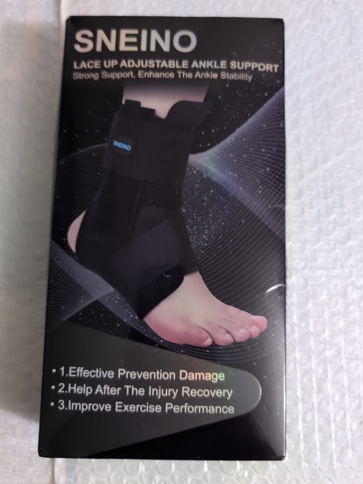 SNEINO Ankle Brace Support for Men Women Sprain Tendon Achilles Recovery Lace Up
