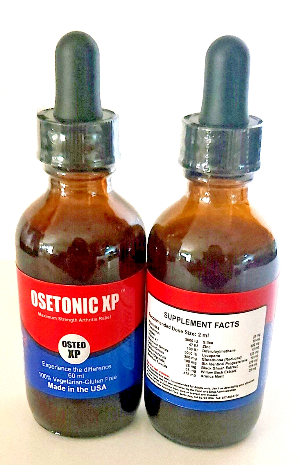 Osetonic XP -Arthritis & Back Pain Relief Family Pack (3 bottles 60 ml)